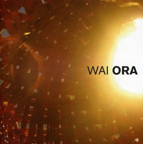 A CD cover with "WAI ORA" text on a golden, sparkling background.