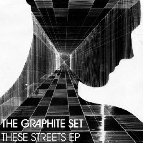 Black and white album cover with a profile of a person's head.
