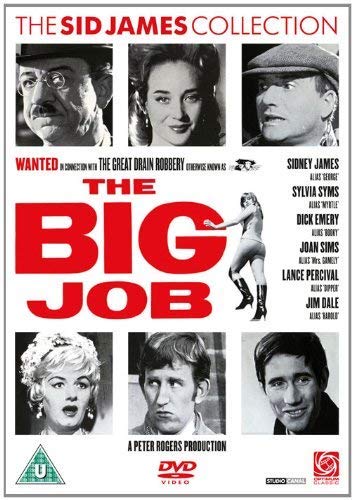 DVD cover for "The Big Job" featuring cast portraits and a woman.