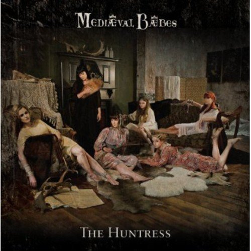 "CD cover art: five women lounging in a dimly lit, medieval-style room."
