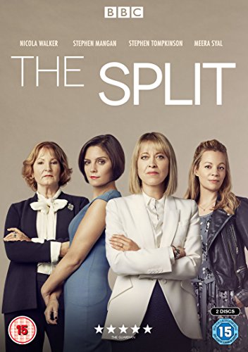 DVD cover for "The Split" featuring four women standing in a row.