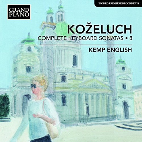 CD cover with watercolor image of woman and building, titled "Kozeluch".