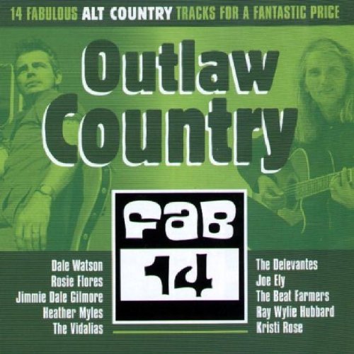 CD cover for “Outlaw Country” featuring Willie Nelson and a logo.