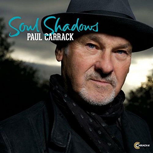 "Album cover featuring a man in a black hat and coat with 'Soul Shadows' text."
