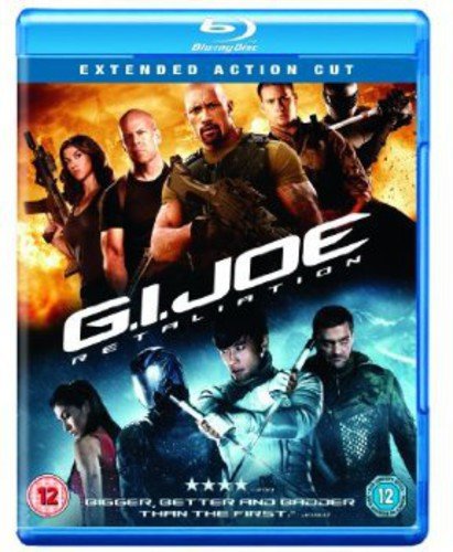 G.I. Joe: Retaliation Blu-ray cover with action scene and characters.