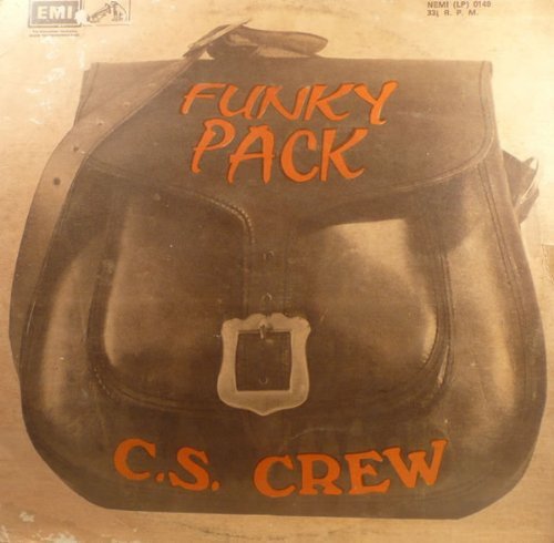 Vinyl record cover featuring an illustration of a brown leather bag.