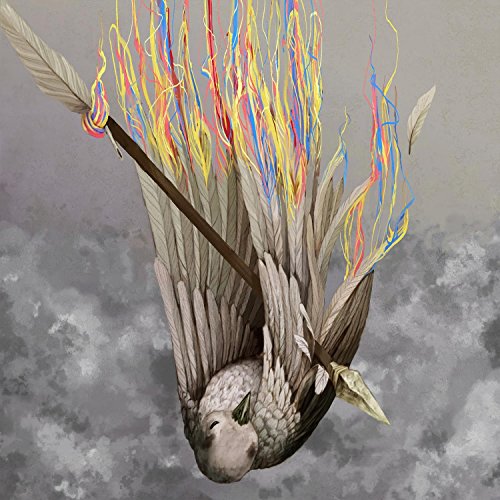 Album cover depicting a stylized bird with colorful, trailing ribbons.