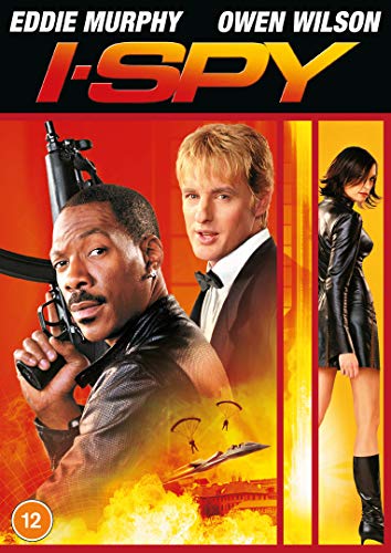 DVD cover for "I Spy" featuring Eddie Murphy and Owen Wilson with a female character.