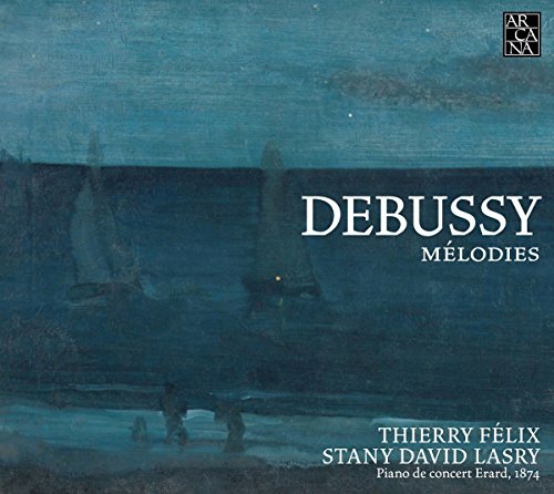 A CD cover featuring a blue-toned seascape painting with white text overlay.