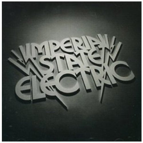 Black and white vinyl record cover with embossed band name lettering.