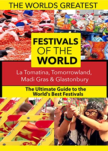 DVD cover featuring vibrant scenes from La Tomatina and other festivals.