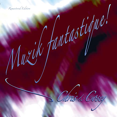 Album cover for Chris & Cosey’s “Muzik Fantastique!” with tie-dye effect.