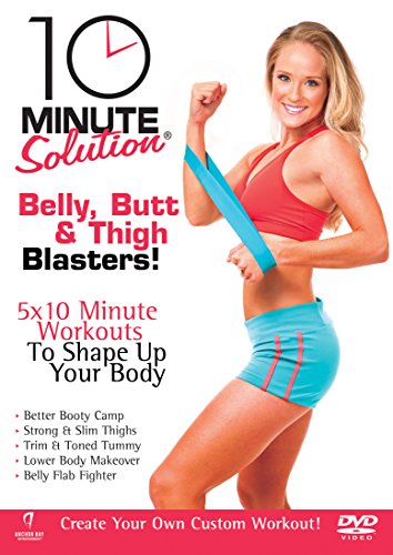 DVD cover featuring a woman exercising with a resistance band.
