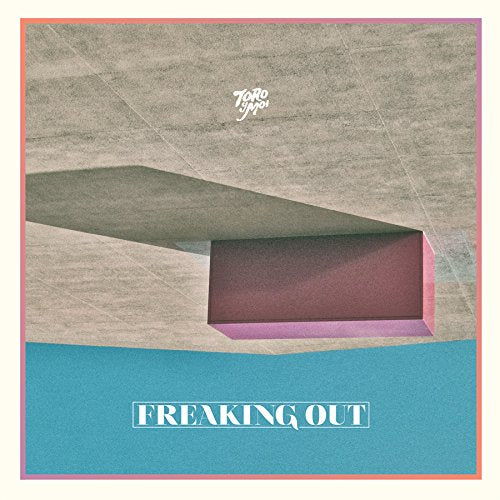 A vinyl record cover with abstract, geometric shapes and the text "Freaking Out".