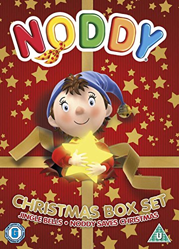 DVD cover featuring Noddy holding a star, against a red background with gold stars.