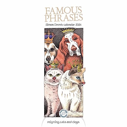 Simon Drews Famous Phrases Slim Calendar 2024