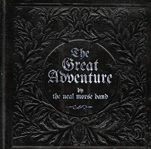 "Black embossed album cover with 'The Great Adventure' title in ornate white font."