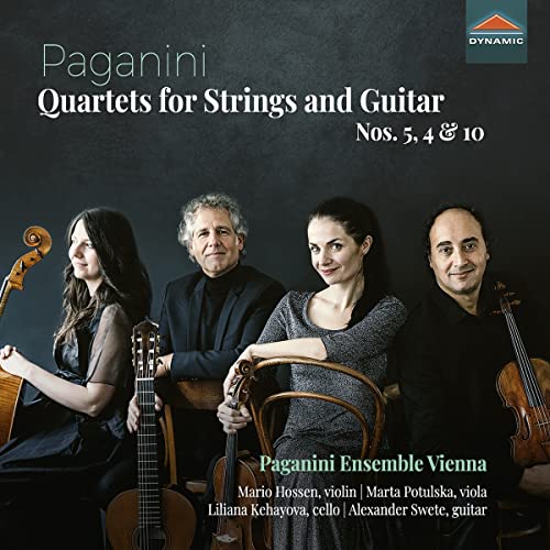 CD cover featuring four musicians with string instruments and guitar.
