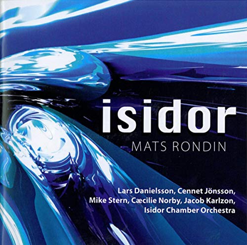 CD cover for Mats Rondin's "Isidor" with abstract blue and white swirls.