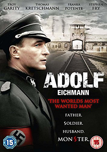 DVD cover featuring a Nazi officer with a concentration camp in the background.