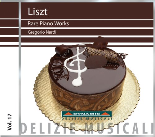 Chocolate cake with treble clef decoration on a gold plate, on a music CD cover.