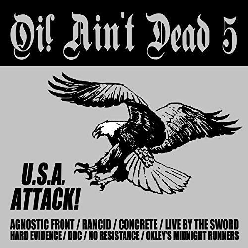 Vinyl album cover: "Oi! Aint Dead 5" with an eagle and band names.