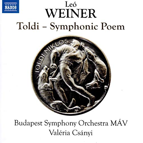 CD cover for Leo Weiner’s “Toldi” featuring a bronze relief sculpture.