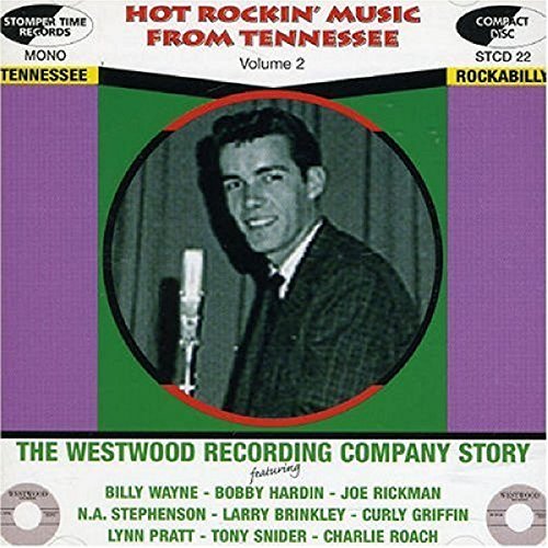 Album cover with a man singing into a microphone on a green background.