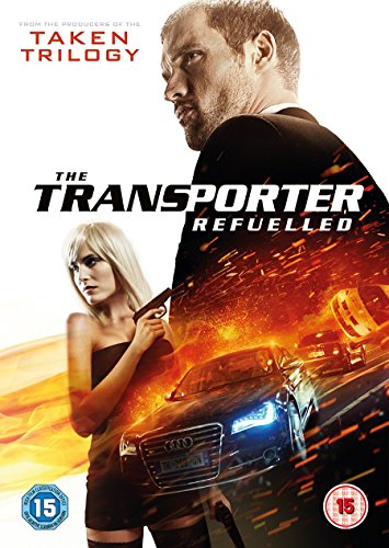 DVD cover featuring a man, a blonde woman holding a gun, and speeding cars.
