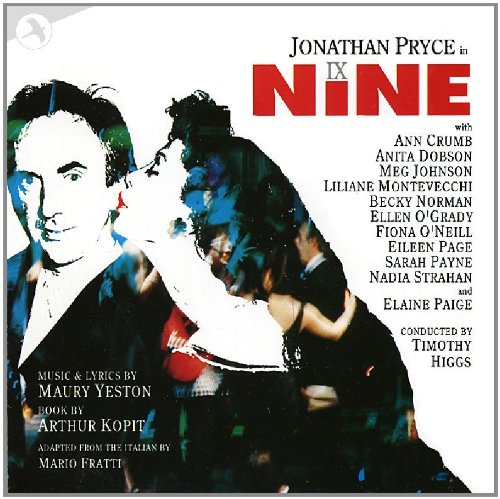 CD cover for “Nine” musical, featuring Jonathan Pryce and cast names.