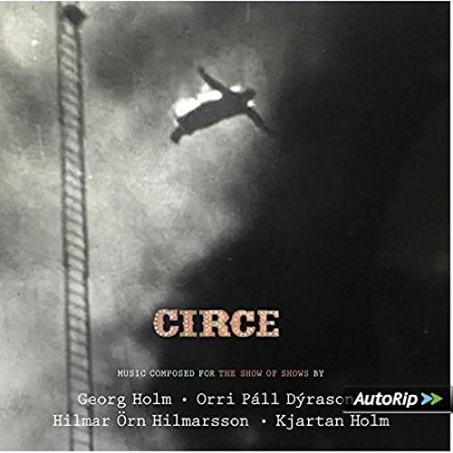 Black and white vinyl album cover with a silhouette of a person on a trapeze.