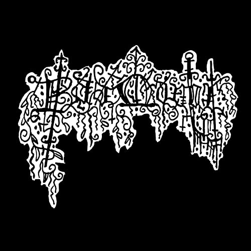 Black and white ornate logo for the album "Bad Manor - The Haunting.