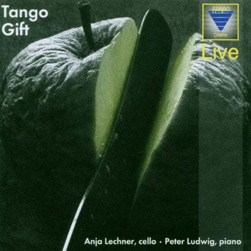"CD cover featuring a sliced apple, with text and logos."