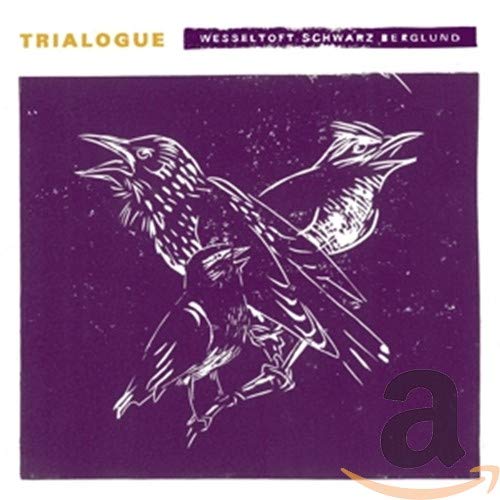 CD cover with abstract white birds on a purple background.