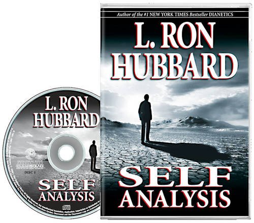 CD case for "Self Analysis" by L. Ron Hubbard, with landscape image.
