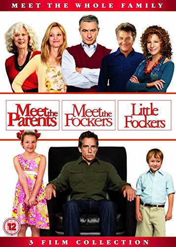 "Meet The Parents Triple DVD cover featuring main characters from the film trilogy."