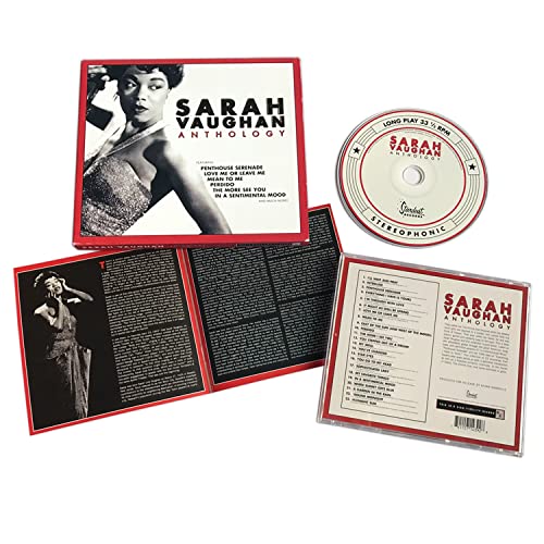 Sarah Vaughan "Anthology" CD case with disc and tracklist inserts.