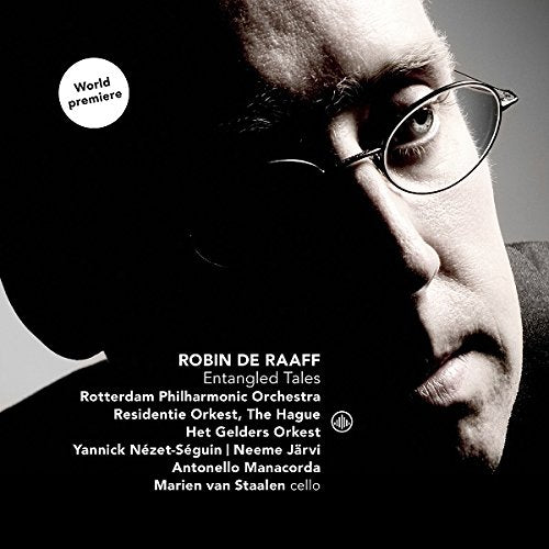 Black and white CD cover with a man's face and text listing the orchestra and musicians.