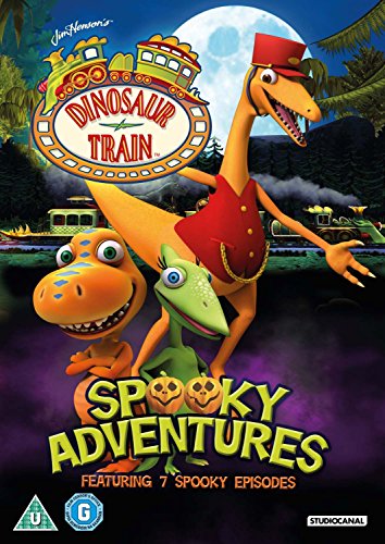 Dinosaur Train" DVD cover featuring three animated dinosaur characters.