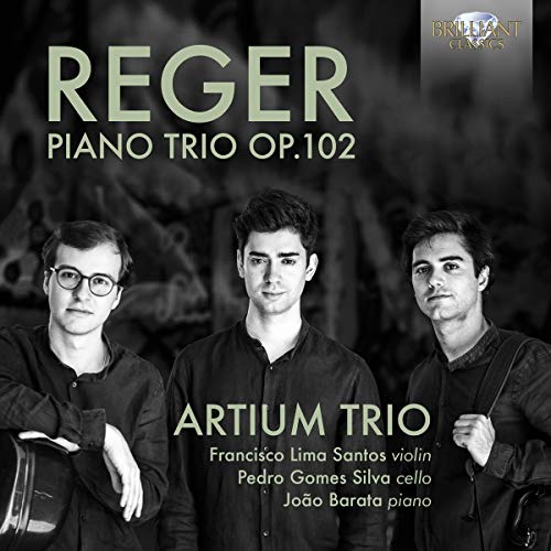 CD cover featuring the Artium Trio, black and white portrait.