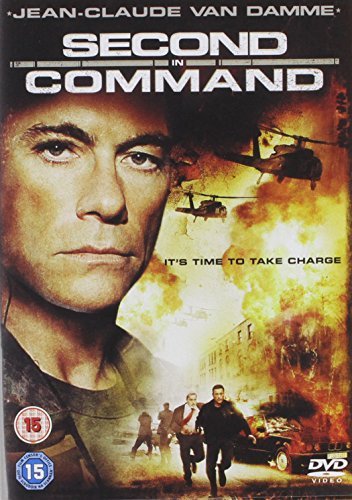 DVD cover for "Second In Command" featuring Jean-Claude Van Damme and explosions.