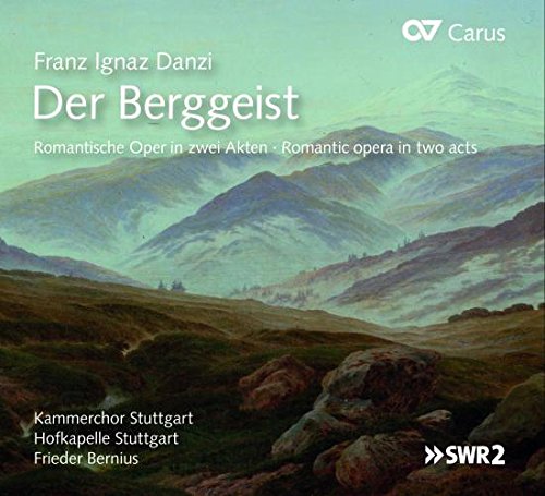 CD cover for Franz Danziâs âDer Berggeistâ opera, with mountain landscape.
