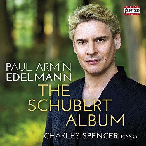CD cover featuring pianist Paul Armin Edelmann with forest background.