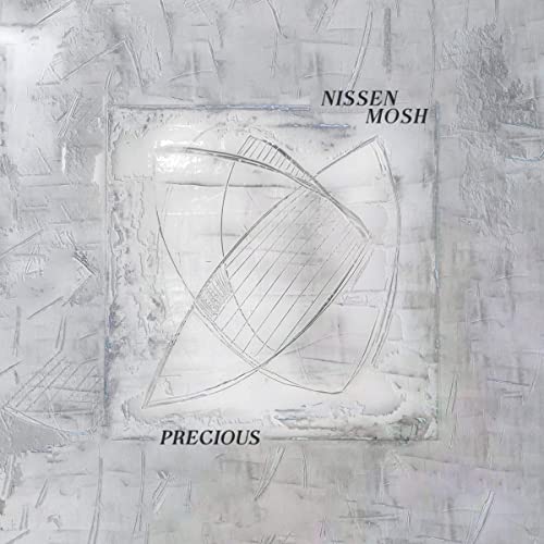 CD cover for Nissen Mosh’s “Precious” with abstract white lines on gray.