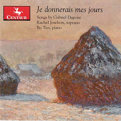 "Album cover with abstract rocky landscape painting and red Centaur logo."