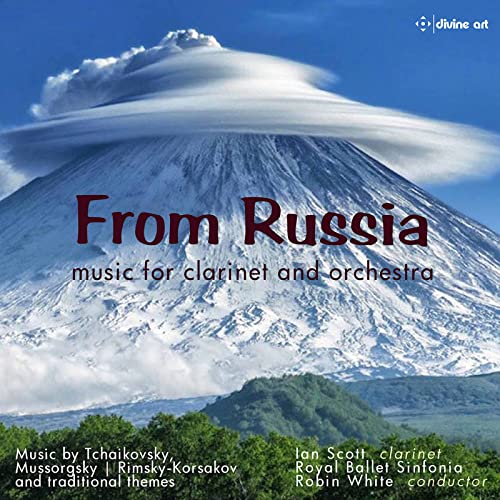 CD cover with a snow-capped mountain and red text reading "From Russia".