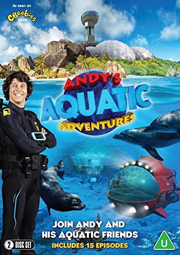 DVD cover featuring a man in a wetsuit with marine animals and a submarine.