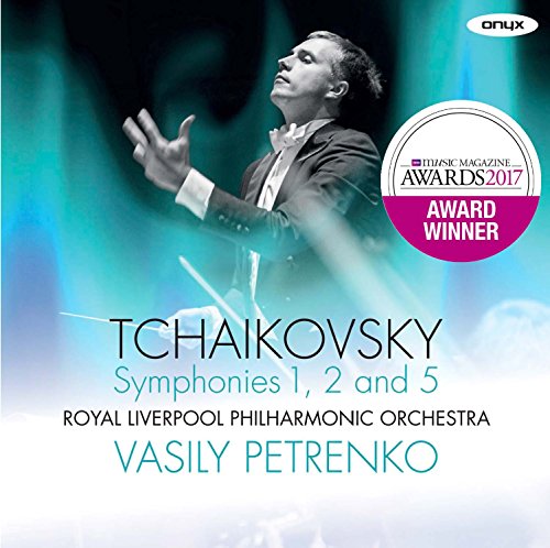 CD cover featuring conductor Vasily Petrenko and text “Tchaikovsky”.