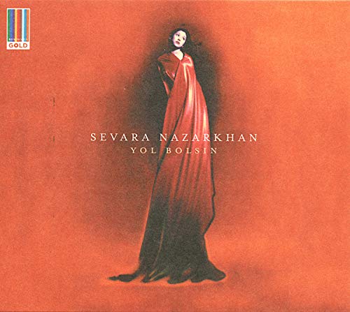 CD cover: woman in red dress against a red textured background.