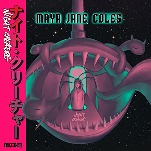CD cover for Maya Jane Coles’ “Night Creature” featuring surreal, glowing imagery.